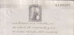 1875-PS-28 ESPAÑA SPAIN REVENUE SEALLED PAPER PAPEL SELLADO 1875 SELLO 11no.  - Fiscales