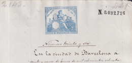 1880-PS-15 ESPAÑA SPAIN REVENUE SEALLED PAPER PAPEL SELLADO 1880 SELLO 8vo.  - Fiscales