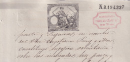 1882-PS-14 ESPAÑA SPAIN REVENUE SEALLED PAPER OVERPRINT 1882 11º FOR 12º.  - Fiscales