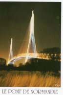 CPM - G - LE PONT DE NORMANDIE ENTRE LE HAVRE ET HONFLEUR - LA NUIT - Haute-Normandie