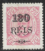 Portuguese Congo – 1902 King Carlos Surcharged 130 On 75 Réis Mint Stamp - Congo Portugais