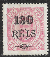 Portuguese Congo – 1902 King Carlos Surcharged 130 On 75 Réis Mint Stamp - Congo Portoghese