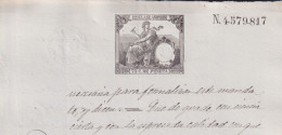 1886-PS-13 ESPAÑA SPAIN REVENUE SEALLED PAPER PAPEL SELLADO 1886 SELLO 12º.  - Fiscales