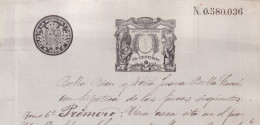 1895-PS-8  ESPAÑA SPAIN REVENUE SEALLED PAPER PAPEL SELLADO 1895 SELLO 13º.  - Fiscales