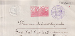 1904-PS-3 ESPAÑA SPAIN REVENUE SEALLED PAPER PAPEL SELLADO 1904 SELLO 2º.  - Fiscales