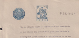 1910-PS-4 ESPAÑA SPAIN REVENUE SEALLED PAPER PAPEL SELLADO 1910 SELLO 8º.  - Fiscales