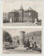 2 CP De CHAPELLE-LEZ-HERLAIMONT  - LA MAISON COMMUNALE  Et LE MONUMENT  De PIETON -voir Les 2 Scans ! - Chapelle-lez-Herlaimont