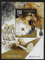 ALBANIA /ALBANIEN /ALBANIE /EUROPA 2022 -"LEYENDAS Y MITOS" - "STORIES And MYTHS".-  SOUVENIR SHEET MINT - 2022