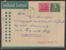 India 1972 Refugee Relief Stamp With Private Inland Letter With Machine Cancellation And Delivery Cancellation Also (a12 - Briefe U. Dokumente