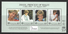 SEYCHELLES...QUEEN ELIZABETH II...(1952-22..)...." 1998.."....DIANA PRINCESS OF WALES....MS883....MINI SHEET...MNH. - Familles Royales