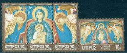 1970 Christmas,Archangel Michael,Gabriel,Church Panagia,Galata,Cyprus,341,MNH - Cuadros