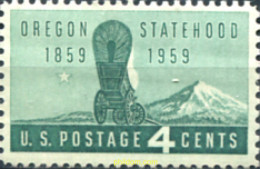 161690 MNH ESTADOS UNIDOS 1959 CENTENARIO DEL ESTADO DE OREGON DENTRO DE LA UNION - Nuovi