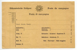 Switzerland C.1891 Mint Eigenossische Feldpost / Poste De Campagne / Posta Di Campagna Military Envelope - Cartas & Documentos