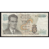 BELGIQUE - PICK 138 - 20 FRANCS - 15/06/1964 - SIGN 20 - TB - 20 Francos