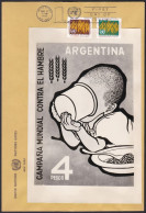 Argentina Sc746 FAO, Freedom From Hunger, Child, Photo Essay FDC, Essai - Contra El Hambre