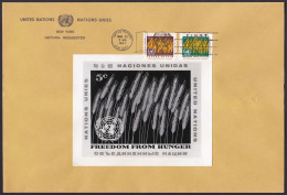 UN New York Sc116 FAO, Freedom From Hunger, Wheat, Photo Essay FDC 1, Essai - Against Starve