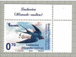 Bosnia Herzegovina, 2009, Bird, Birds, 1v, MNH** - Hirondelles