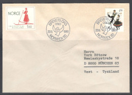 Norway.   International Stamp Exhibition NORWEX '80. The Day Of The Letter.   Special Cancellation - Cartas & Documentos