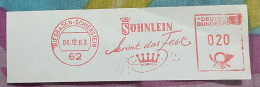 Crown, Confectionery, Industry, Advertisement, Meter Franking, Red Meter, Germany - Fabbriche E Imprese