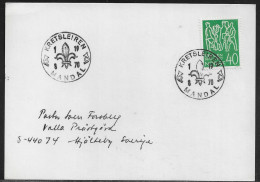 Norway.   A Scout Camp At Mandal 1970 (Norwegian Boy Scout Association).   Norway Special Event Postmark. - Briefe U. Dokumente