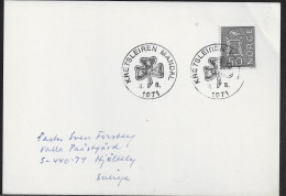 Norway.   A Scout Camp At Mandal 1971 (Norwegian Boy Scout Association).   Norway Special Event Postmark. - Cartas & Documentos