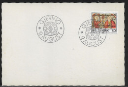 Norway.   Gjeving, Risøya 1977, Agder Krets.  NSF Agder District Boy Scout Camp.   Norway Special Event Postmark. - Lettres & Documents