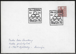 Norway.   FA-Leiren Starum 75.   FA National Boy Scout And Girl Guide Camp.   Norway Special Event Postmark. - Briefe U. Dokumente