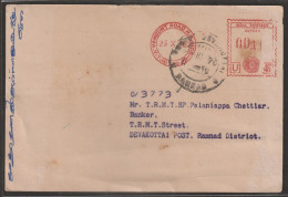 India 1970 Meter Franking Post Card (a48) - Brieven En Documenten