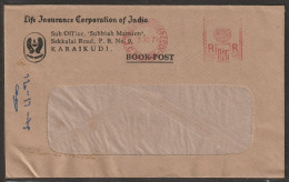 India Meter Franking Cover From L.I.C With Delivery Cancellation (a49) - Briefe U. Dokumente