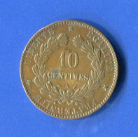 10  Cents  1891 - 10 Centimes