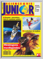 Revue SCIENCE & VIE JUNIOR N° 1 Février 1989 La Physique De La Glisse  Rencontres Dans Le Système Solaire  Minidragons* - Ciencia