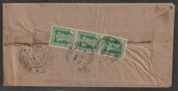 India 1959 Service Stamps Strip Of 3  Used From Income Tax Office (a66) - Sellos De Servicio