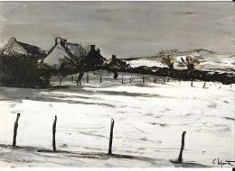 Toile De G. LAPORTE - Hiver En Bourgogne - Bourgogne