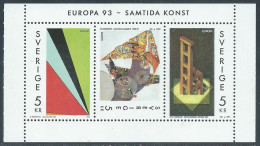 1993 SVEZIA FOGLIETTO EUROPA ARTE MNH ** - F2 - Hojas Bloque