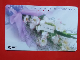 T-79 - JAPAN -JAPON, NIPON, TELECARD, PHONECARD NTT JP-231-188 Thank You - Bouquet Of Flowers - Japan