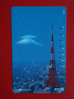 T-79 - JAPAN -JAPON, NIPON, TELECARD, PHONECARD NTT JP-231-276  Tokyo Tower And Mt. Fuji - Japan