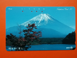 T-80 - JAPAN -JAPON, NIPON, TELECARD, PHONECARD NTT JP-251-044  Mt Fuji In Autumn - Japan