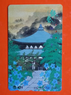 T-80 - JAPAN -JAPON, NIPON, TELECARD, PHONECARD NTT JP-251-055 Kamakura - Zuisen Temple (Painting - Japan