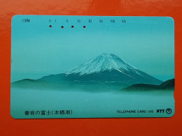T-81- JAPAN -JAPON, NIPON, TELECARD, PHONECARD NTT JP-251-070  Mt. Fuji - Lake Motosu (Yamanashi Prefecture - Japan