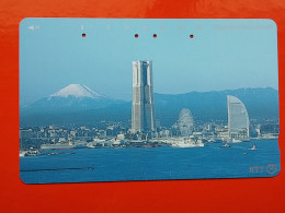 T-82- JAPAN -JAPON, NIPON, TELECARD, PHONECARD NTT JP- 251-246 Mt. Fuji And Yokohama Bay - Japan