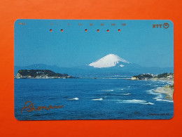 T-83- JAPAN -JAPON, NIPON, TELECARD, PHONECARD NTT JP- 251-324 Shonan - Mt. Fuji In Distance - Japan