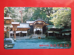 T-85- JAPAN -JAPON, NIPON, TELECARD, PHONECARD NTT JP- 270-086 Suwa Grand Shrine - Upper Shrine - Japan