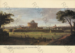 CARTOLINA  ROMA,LAZIO-GALLERIA NAZIONALE IN PALAZZO CORSINI-GASPARE VAN WITTEL 1653-1736-CASTEL SANT'ANGELO-NON VIAGG - Exhibitions