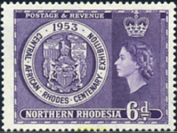 355327 MNH RODESIA DEL NORTE 1953 ANIVERSARIO - Rodesia Del Norte (...-1963)