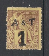 ANNAM ET TONKIN - 1888 - N°YT. 1 - Type Alphée Dubois 1 Sur 2c Lilas-brun - Neuf (*) / MNG - Unused Stamps