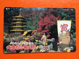 T-107 - JAPAN -JAPON, NIPON, TELECARD, PHONECARD NTT JP- 411-257 - Japon