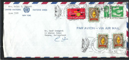 NATIONS UNIES Ca.1961: LSC De New York à Genève (Suisse) - Covers & Documents