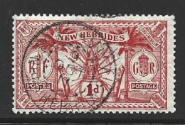 New Hebrides 1911 Definitives 1d Red FU , SOTN 1911 Cds - Oblitérés