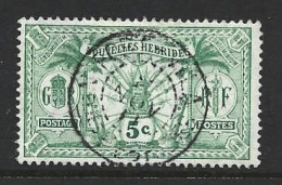 New Hebrides French 1911 Definitives 5c Green FU , SOTN Nov 1911 Cds - Gebraucht