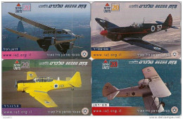 Israel Airplanes Plane Aviation 4 Cards - Israël